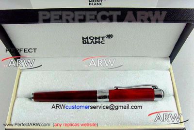 Perfect Replica AAA Montblanc Etoile De Dark Red Rollerball Pens - Stainless Steel Clip